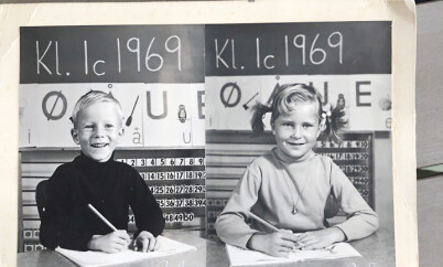 SKOLEKLAR: I 1969 startet Paal-André og tvillingsøsteren Mette i førsteklasse. Foto: Privat SKOLEKLAR: I 1969 startet Paal-André og tvillingsøsteren Mette i førsteklasse. Foto: Privat